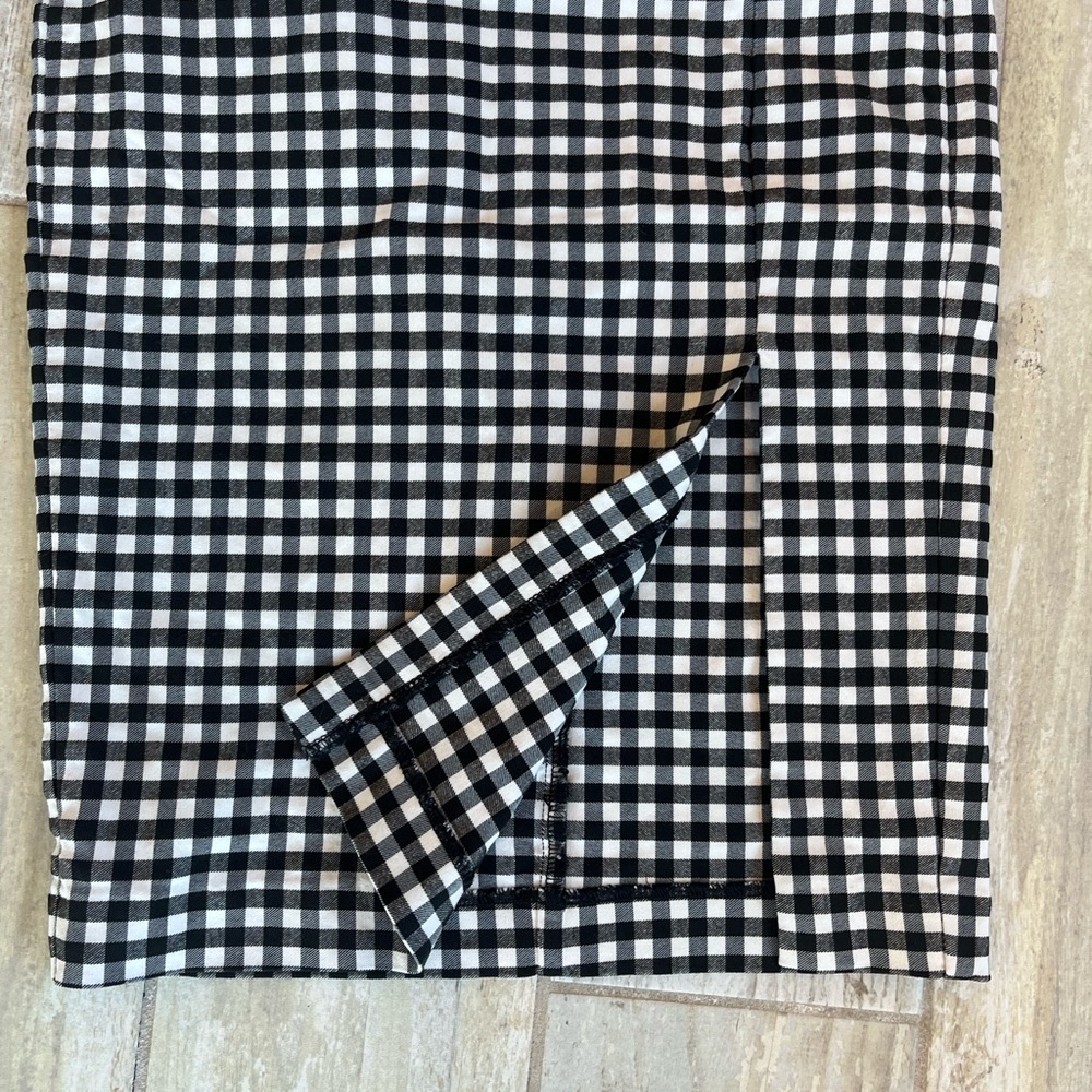 Black and White Checkered Women's Skirt Gingham Dynamite